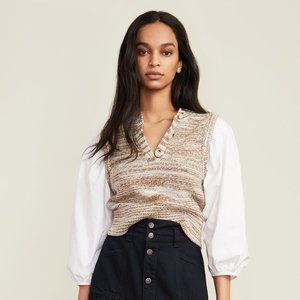 Veronica Beard - Tahlea Mixed-Media Sweater - size M